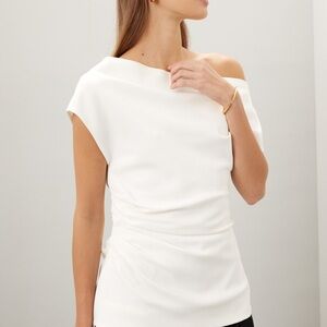 Proenza Schouler White One-Shoulder Top